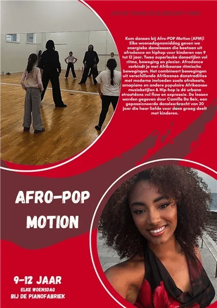Afro-Pop dance classes 9-12 years