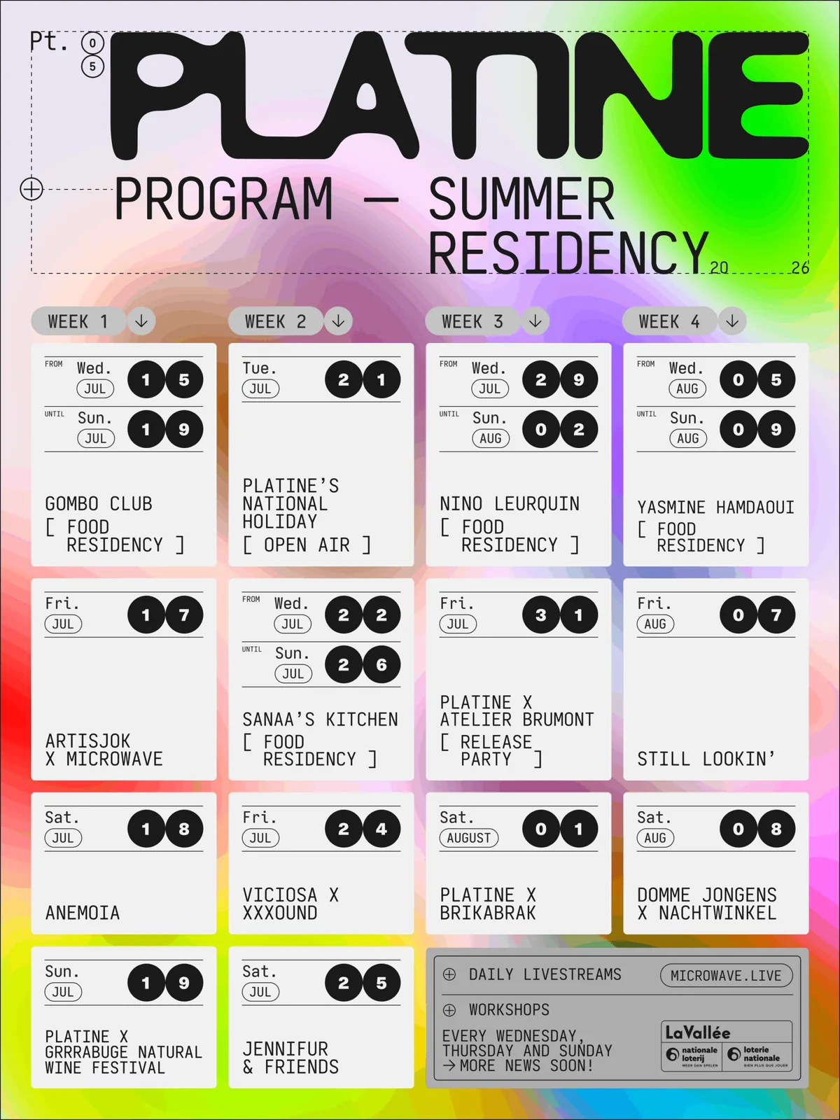 PLATINE – Summer Residency