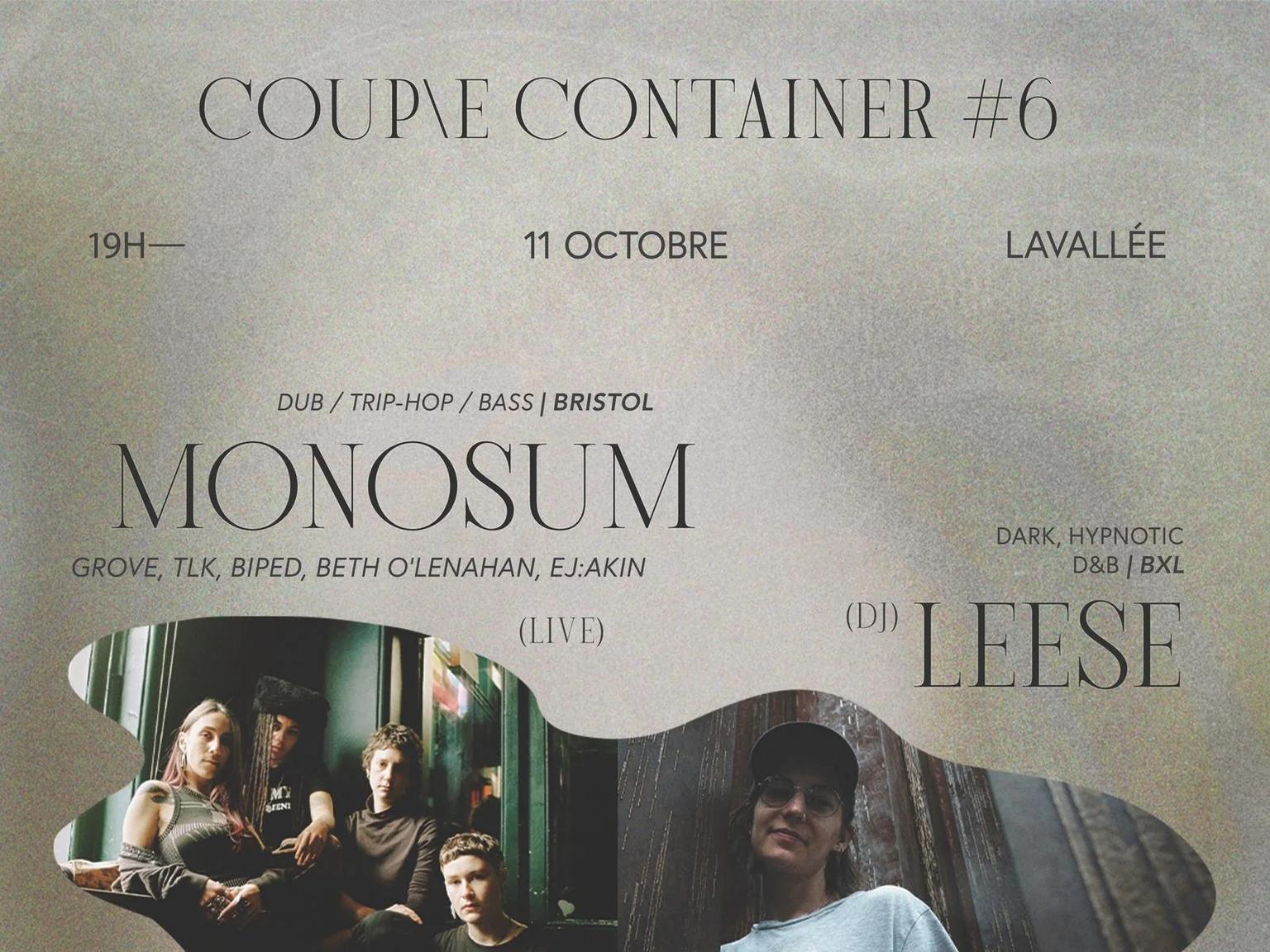 MONOSUM · LEESE · SUZIE BABIN — COUP\E CONTAINER #6
