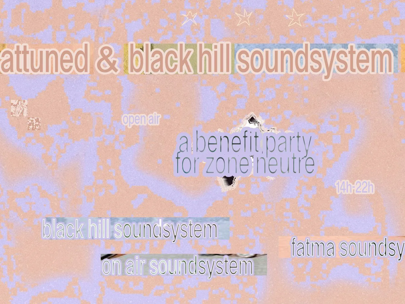 Attuned x Black Hill fundraiser for Zone Neutre