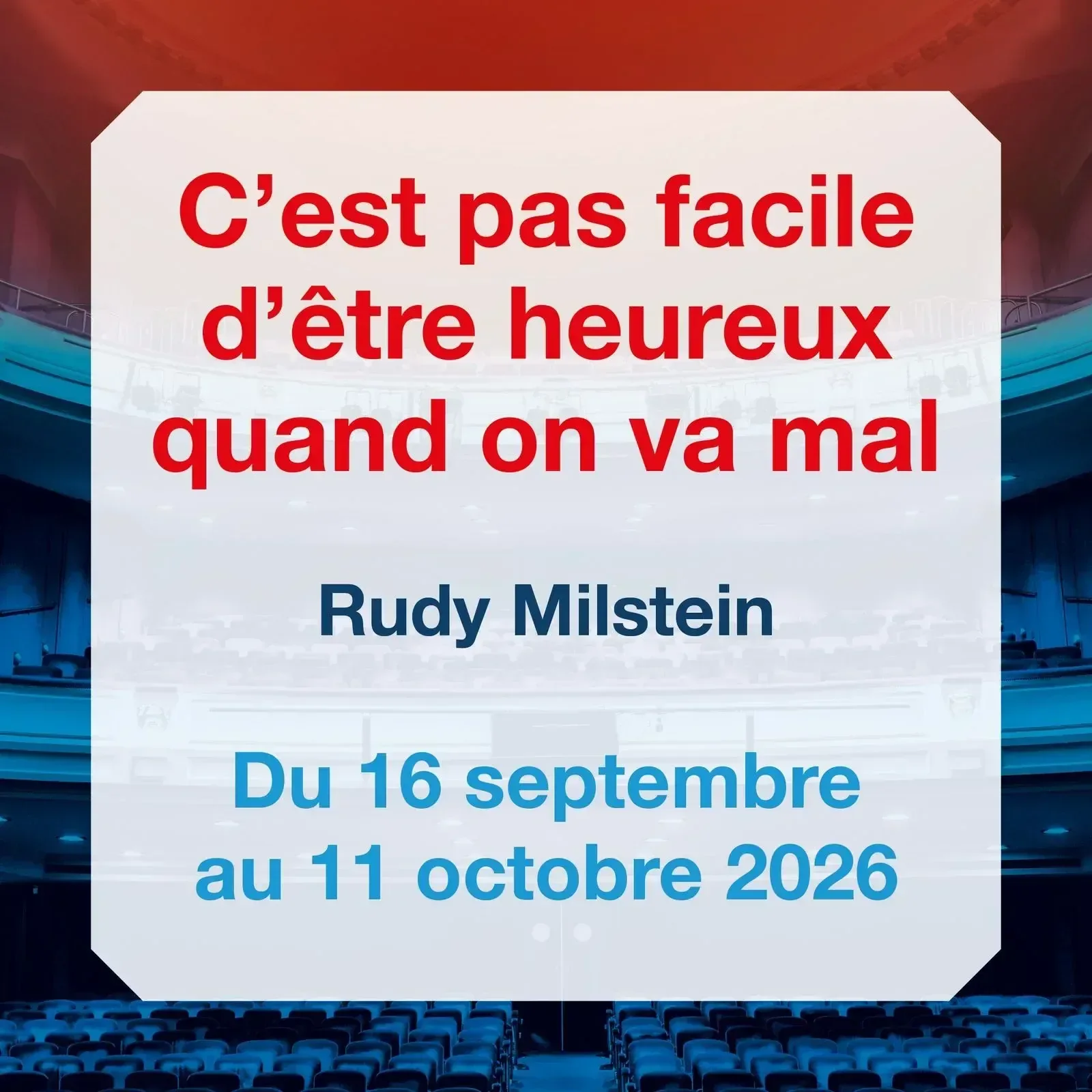 C'est pas facile d'être heureux quand on va mal