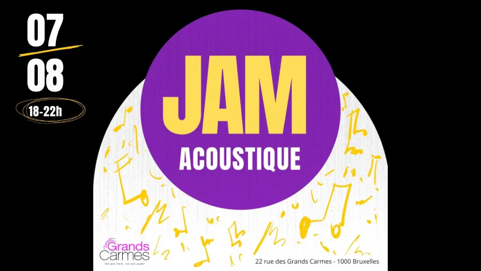 Jam acoustique around het kampvuur