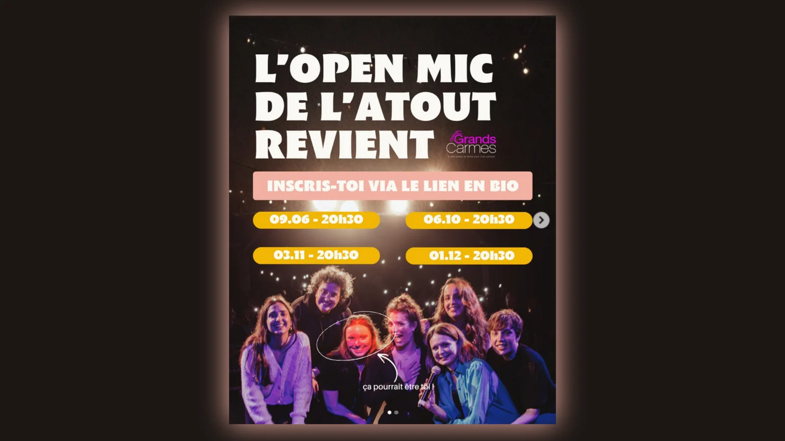 L'Open Mic de l'Atout