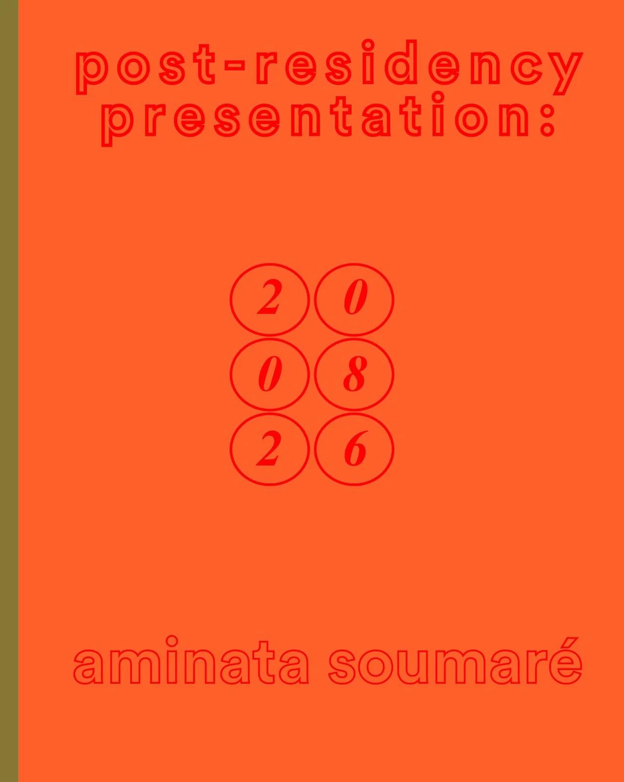 Post-residency presentation: Aminata Soumaré