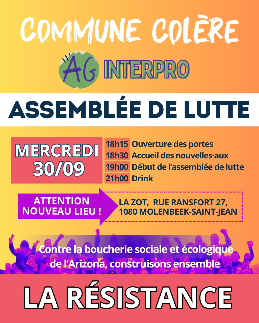 Assemblée des secteurs en lutte