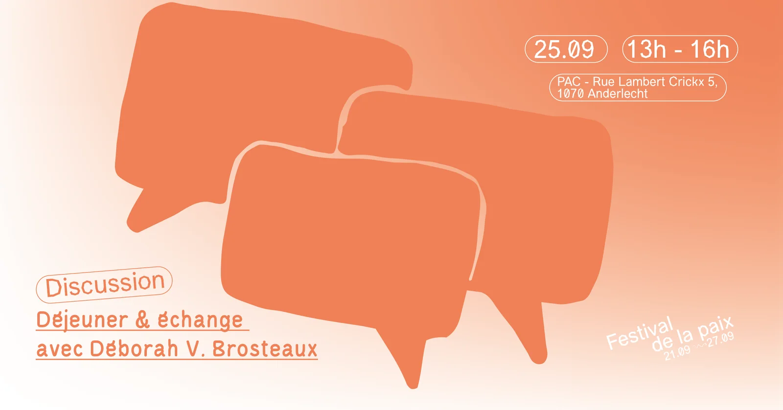 Déjeuner & échange avec Déborah V. Brostaux