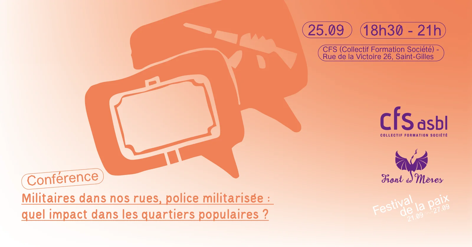 Conférence : Militaires dans nos rues, police militarisée