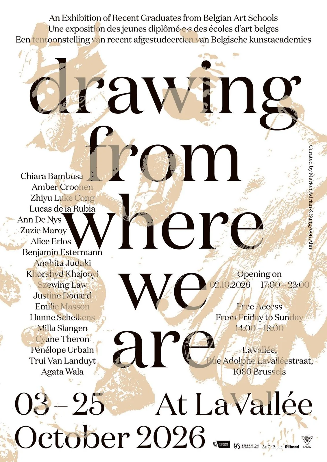 Drawing From Where We Are – An Exhibition of Recent Graduates from Belgian Art Schools