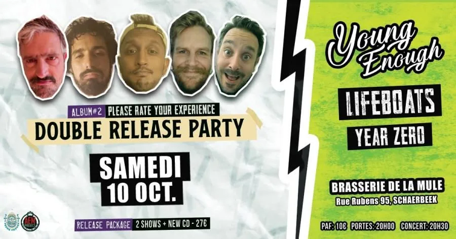 Young Enough - Bxl release party w/ Liefboats & Year Zero