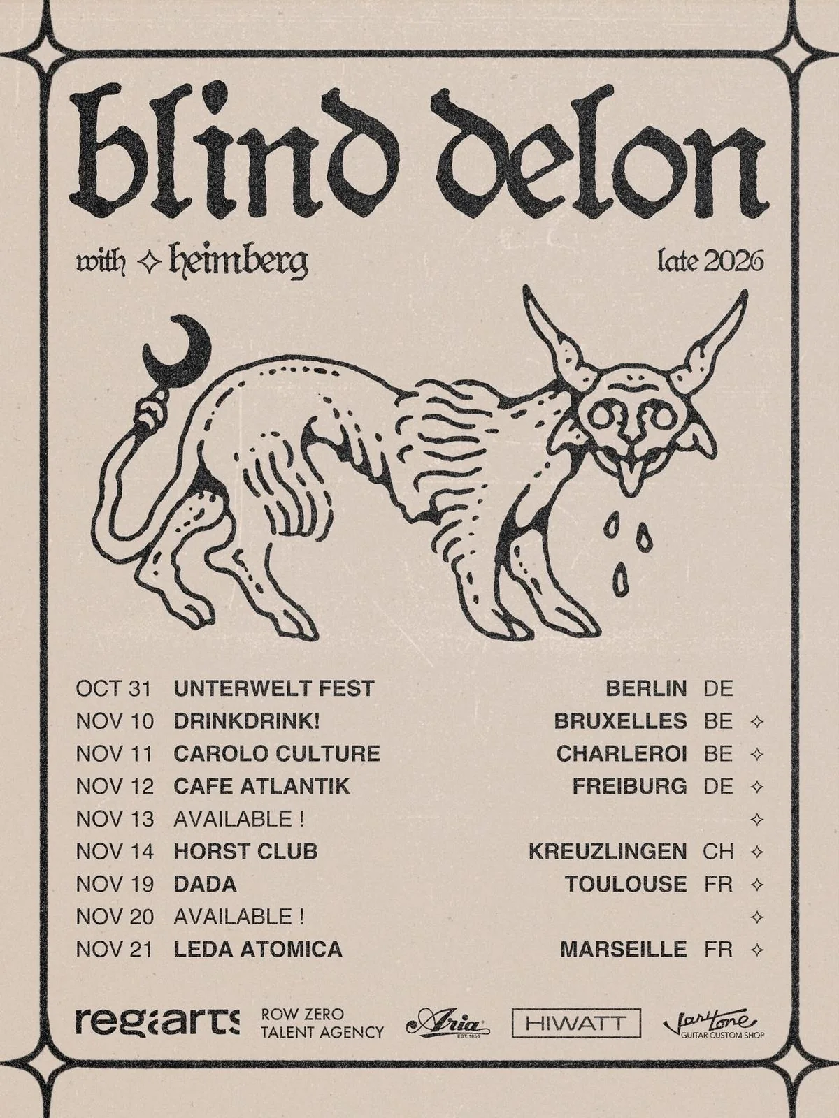 Blind Delon - Tour 2026