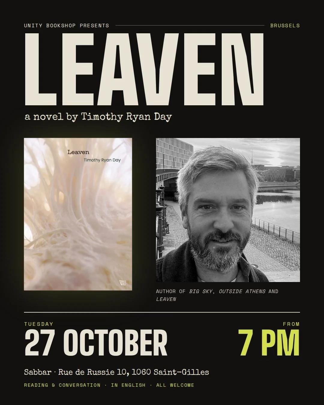Leaven – a novel by Timothy Ryan Day