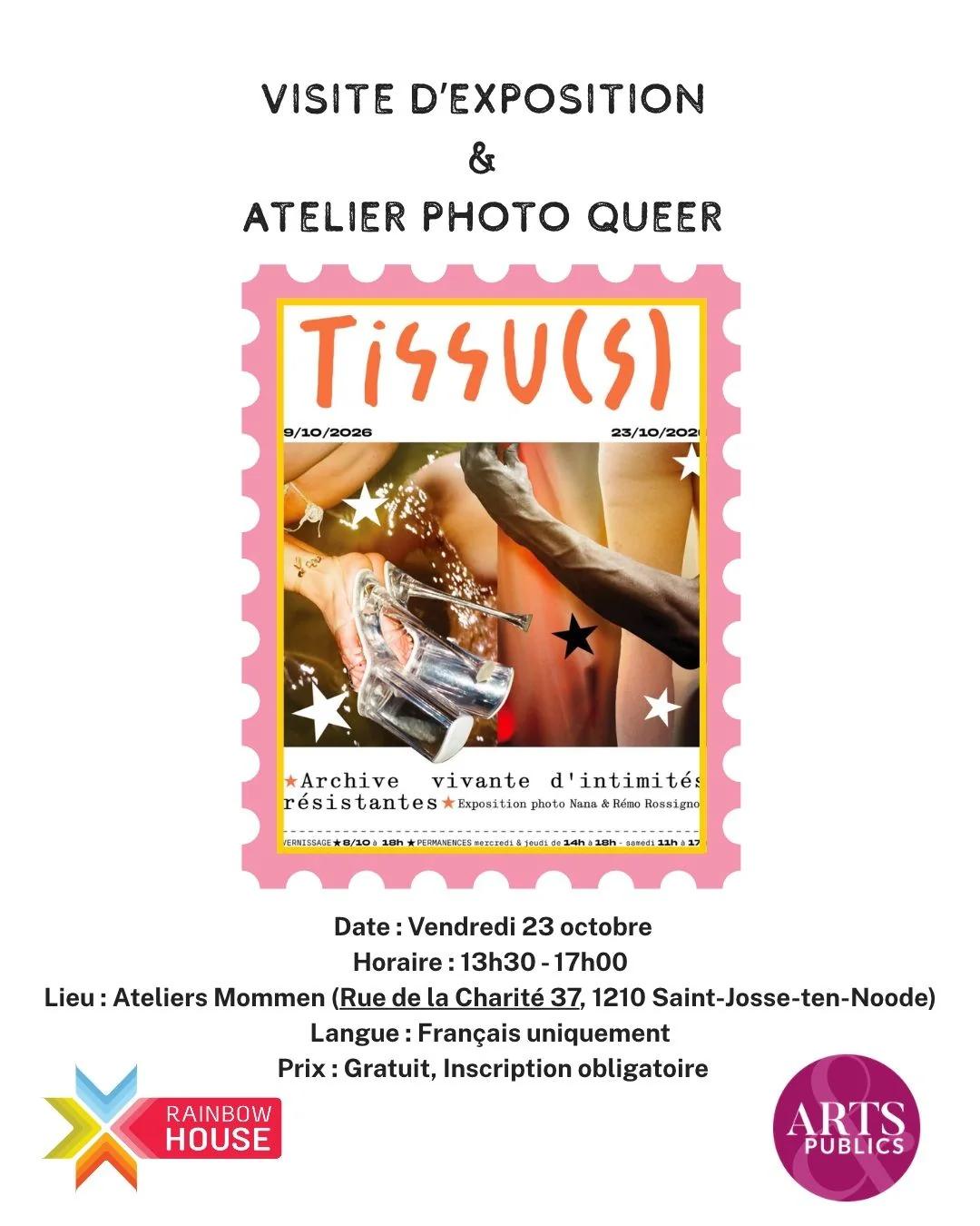 Visite d'exposition & atelier photo queer – Tissu(s) : archives vivantes d'intimités résistantes
