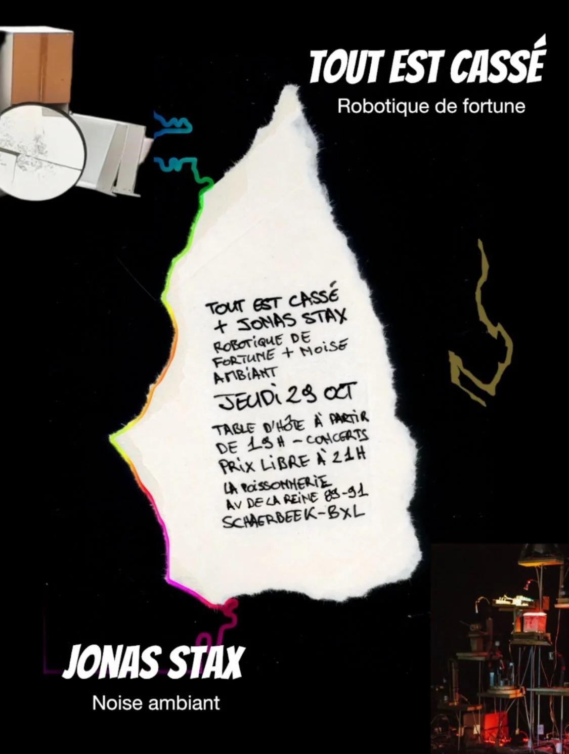 Table d'hôtes et Concerts : Tout est cassé + Jonas Stax