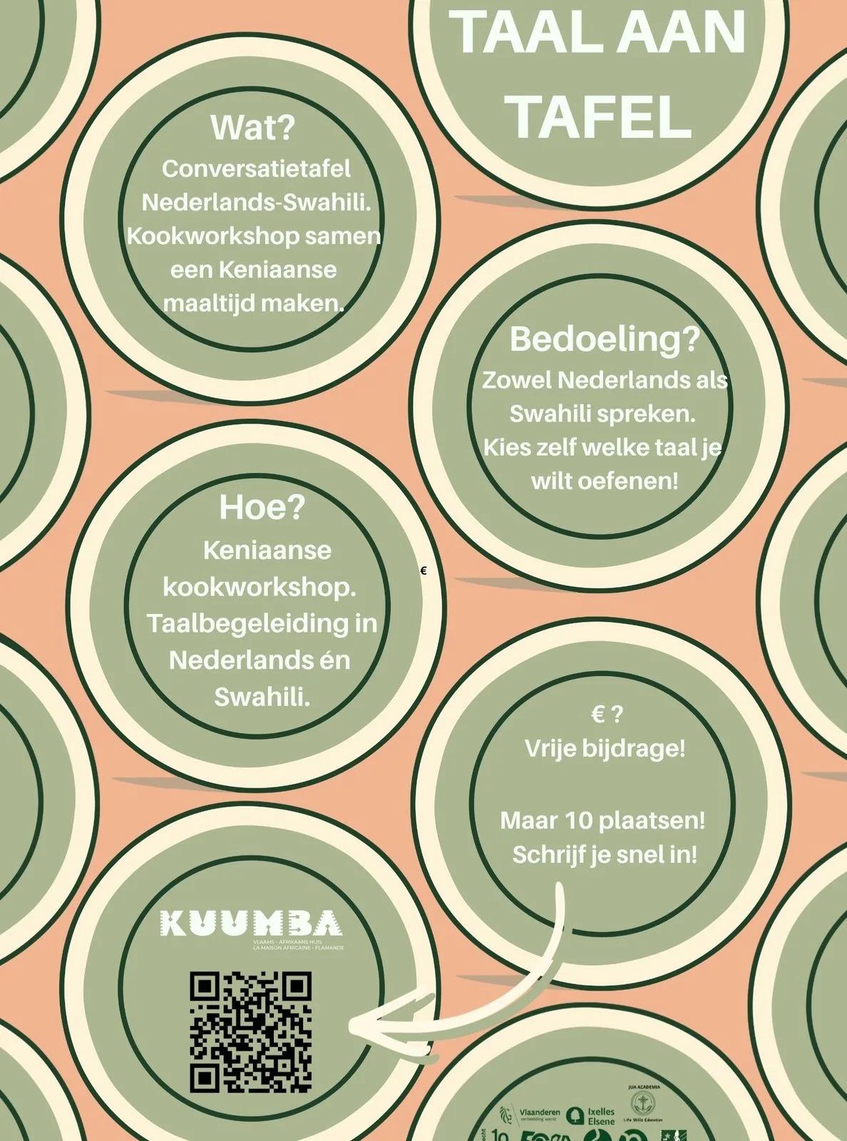 Taal aan Tafel: conversatietafel Nederlands-Swahili met Keniaanse kookworkshop