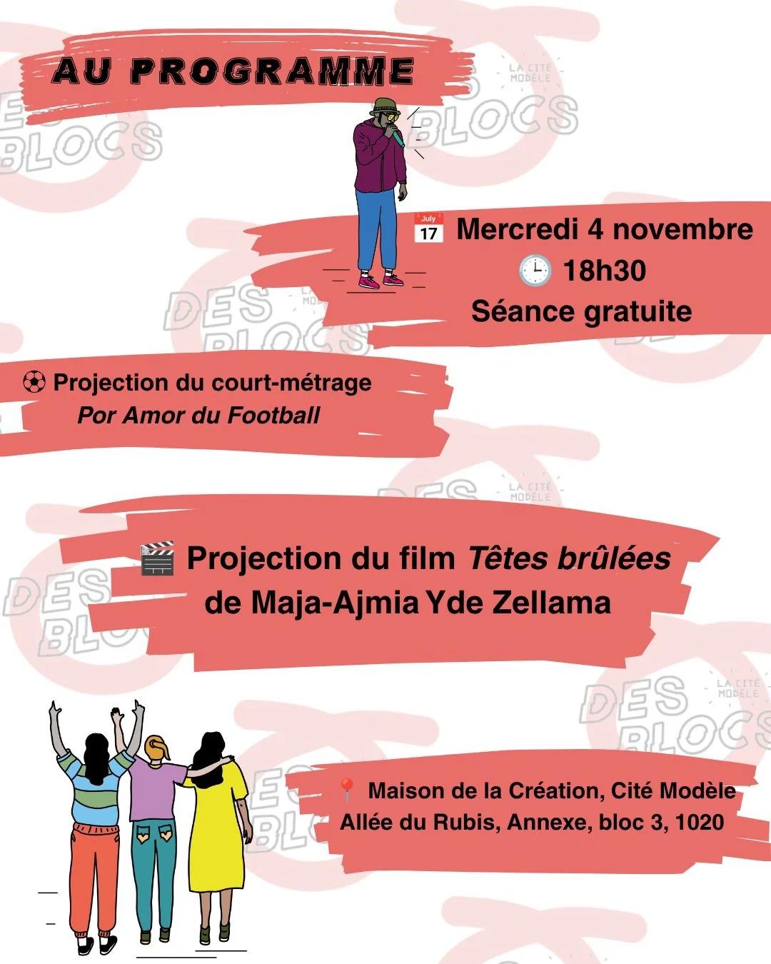 Soirée cinéma : Por Amor du Football & Têtes brûlées