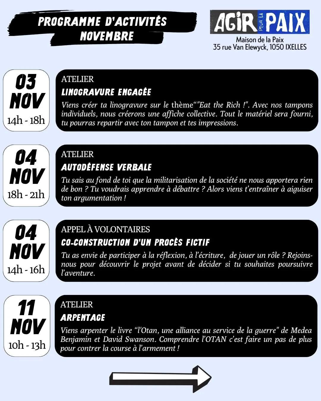 Atelier : Arpentage "L'Otan, une alliance au service de la guerre"