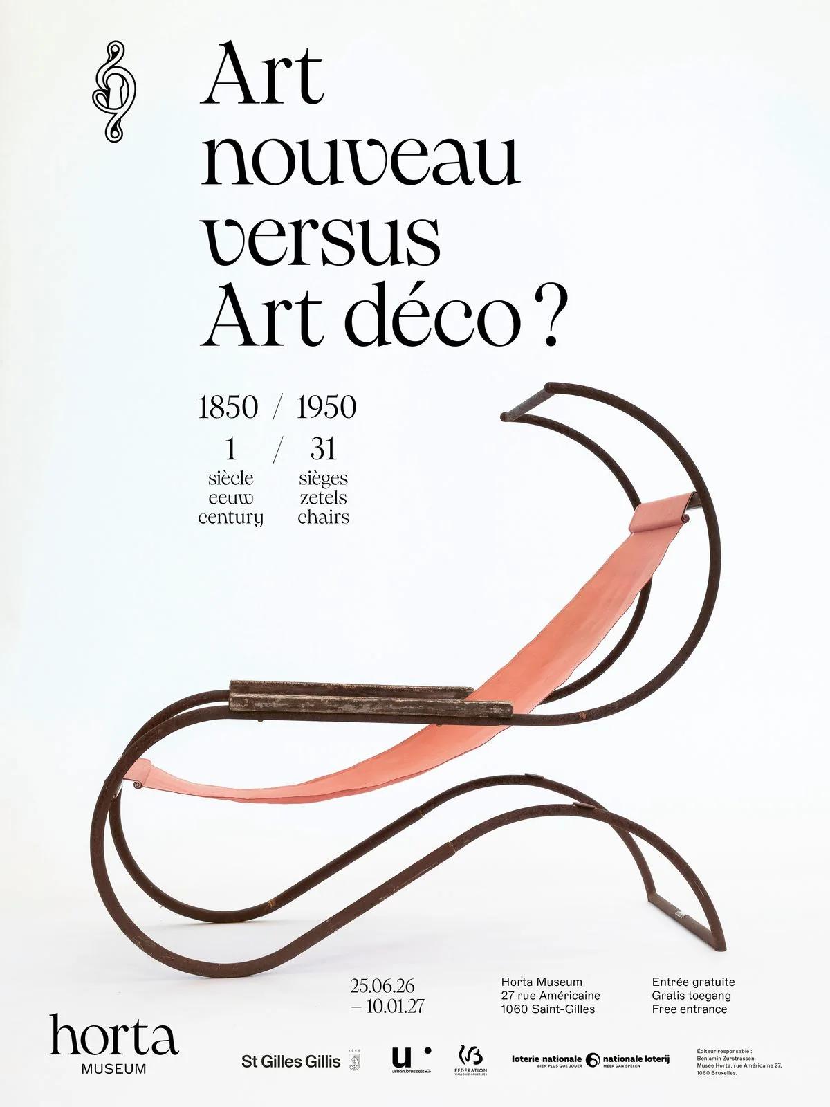 Art nouveau versus Art Deco? 1850–1950: a century in 31 seats