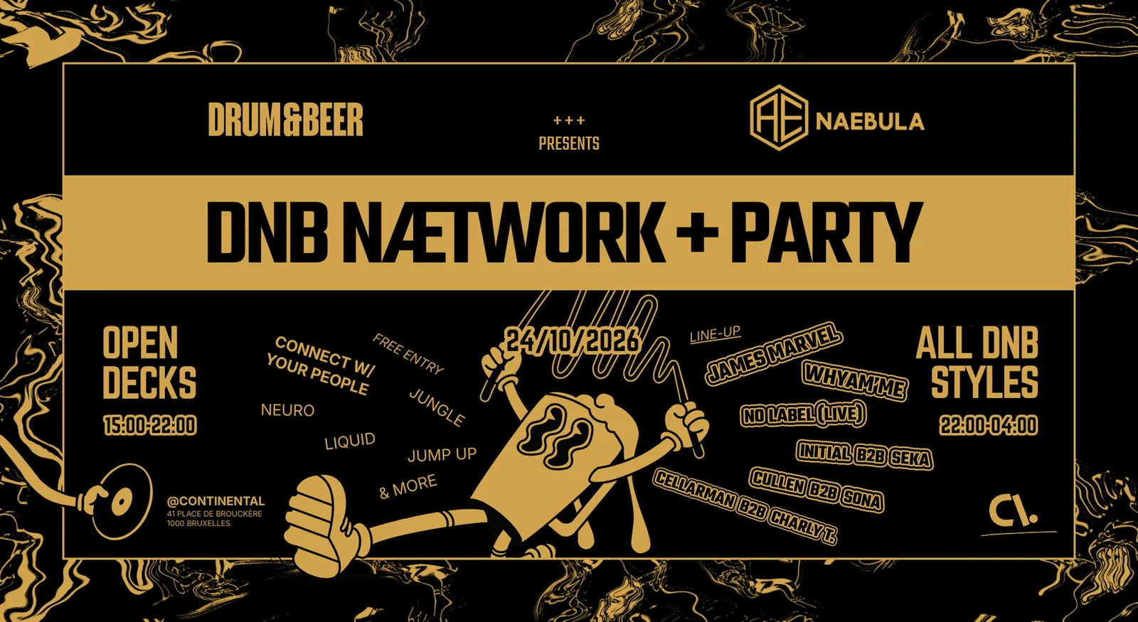 Drum & Beer x Næbula: Nætwork & Party | Varied Drum & Bass