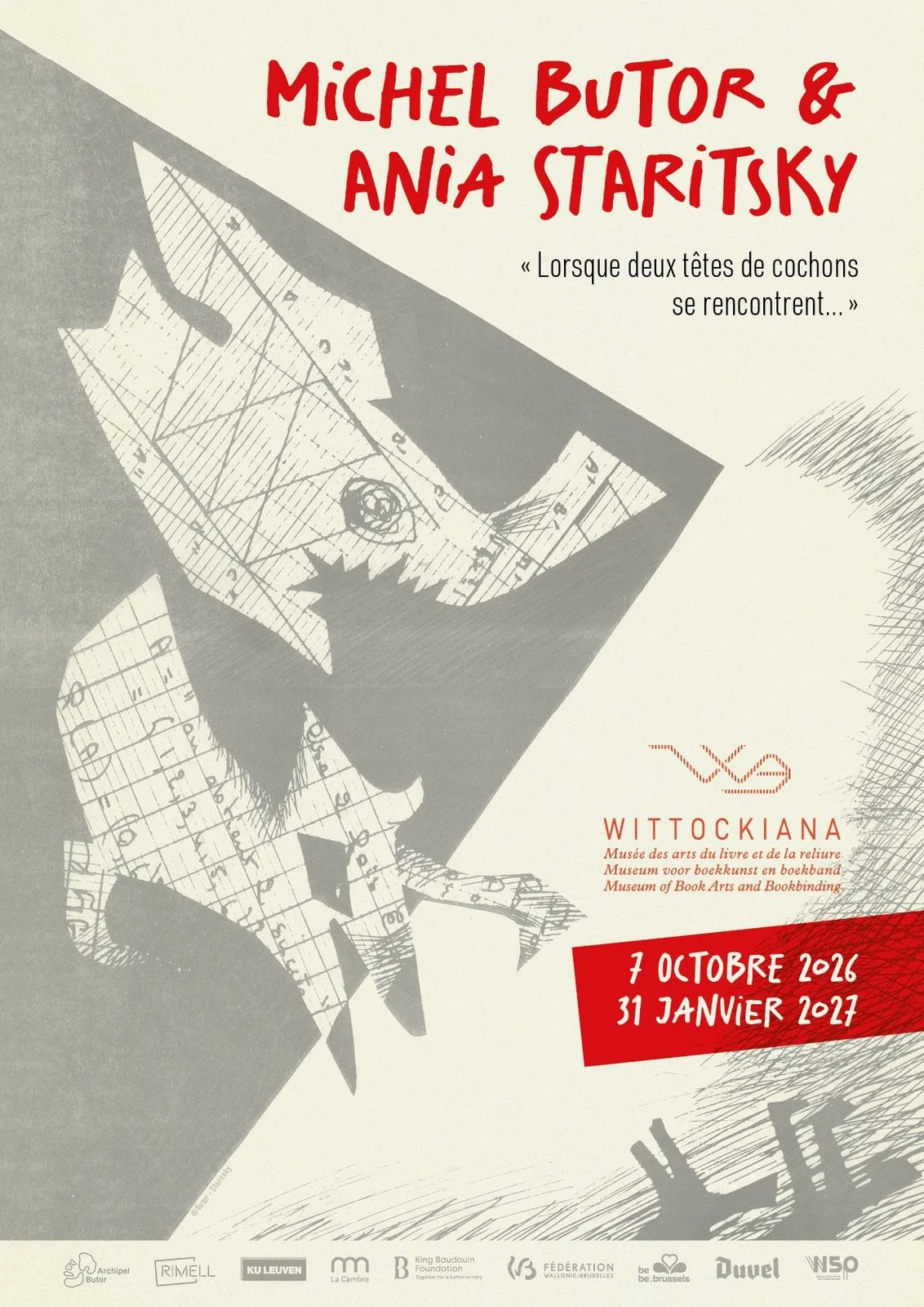 Michel Butor & Ania Staritsky « Lorsque deux têtes de cochons se rencontrent... »