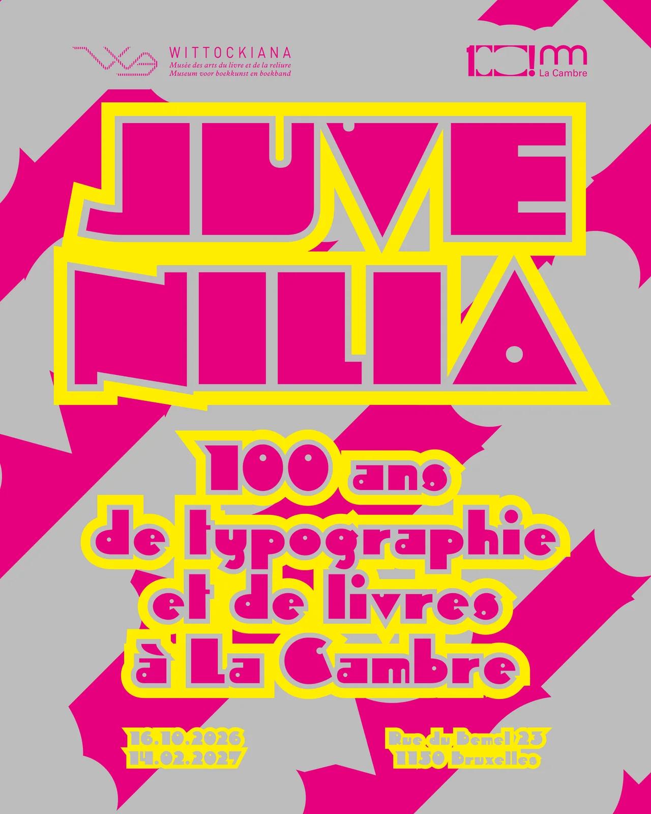 Juvenilia – 100 ans de typographie et de livres à La Cambre
