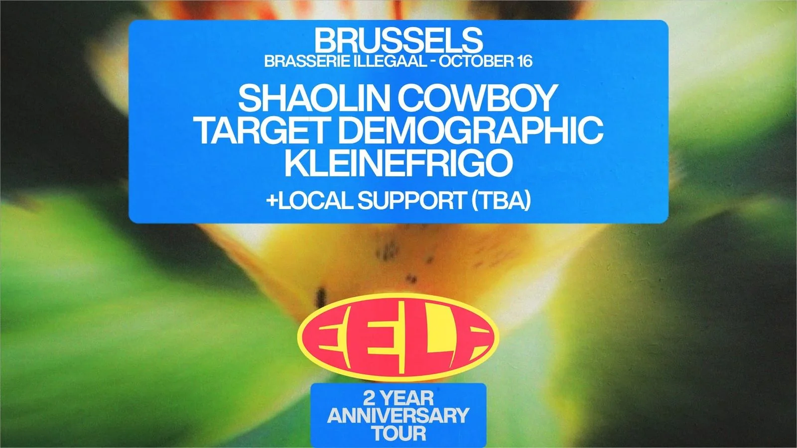EELF Presents – Brussels: Target Demographic, Shaolin Cowboy, Kleinefrigo + more TBA