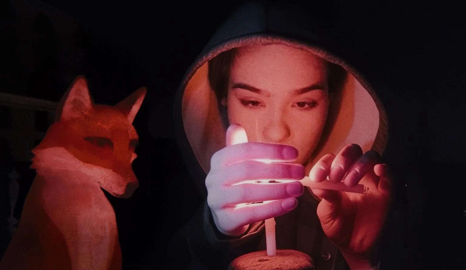 A Fox Under a Pink Moon