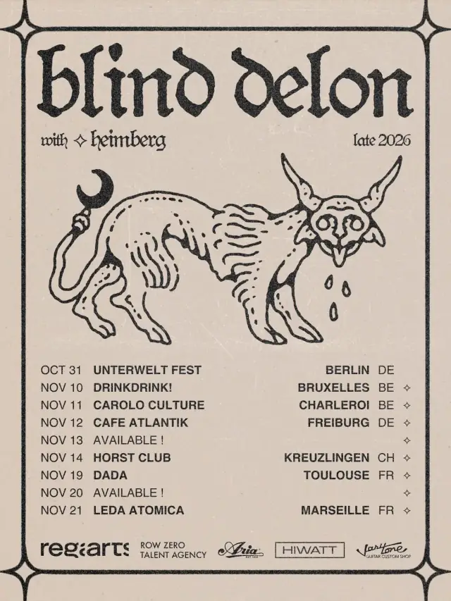 Blind Delon - Tour 2026