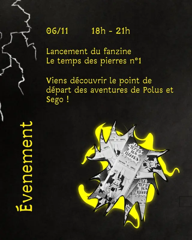 Lancement du fanzine Le temps des pierres n°1