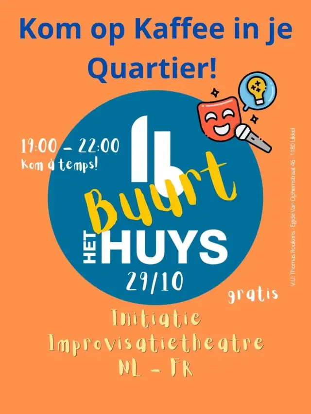 BuurtKaffee de Quartier: initiatie improvisatietheater
