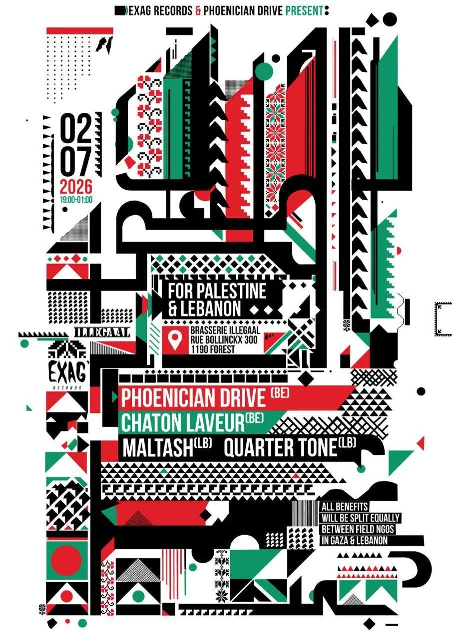 EXAG’ Records & Phoenician Drive present : CONCERTS FOR PALESTINE & LEBANON