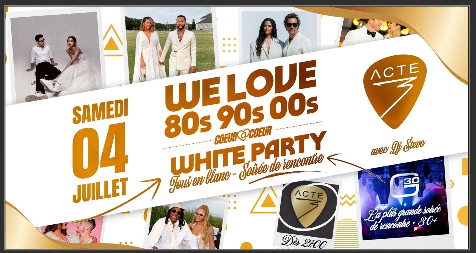 la soirée blanche > entrée gratuite (avant 22:30) we love 80s 90s 00s | Pour 30+