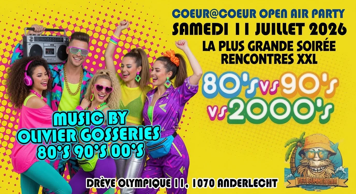 Open Air Party By Coeur A Coeur | Le Yéti Summer Bar (Grande soirée pour célibataires XXL)