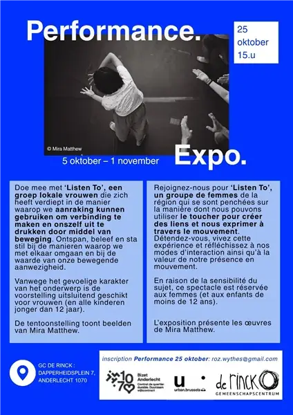 Voorstelling en expo Listen To
